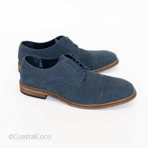 Nordstrom Men's 11 Shoes Blue Cap Toe Derby Ortholite Comfort Foam Dress Office